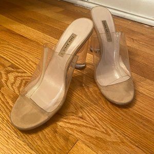 ZARA VINYL MULES WITH METHACRYLATE HEEL 11